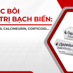 Thuốc bôi điều trị bạch biến: ruxolitinib, Calcineurin, corticoid…